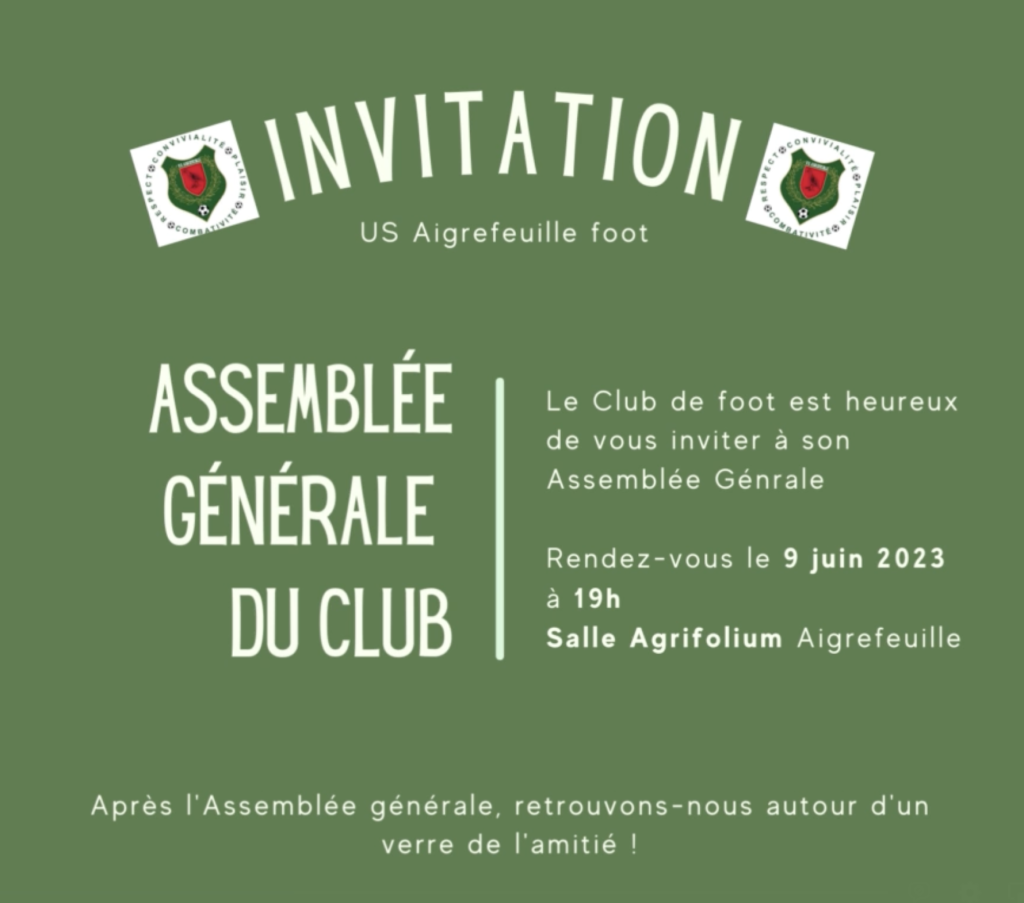 Assemblée générale le 9 juin 2023